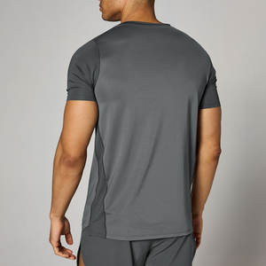 Camiseta Deportiva de Manga Corta Personalizada, Transpirable, Ecológica, 180 GSM, Color Sólido, para Entrenamiento en Gimnasio, Compresión, MOQ Bajo, Venta al Por Mayor - Product Image 4