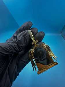 Colgante de Plata 925 con Alas de Ángel VVS Moissanite, Colgante Hip Hop con Incrustaciones de Diamantes, Colgante Circular Personalizado con Foto - Product Image 4