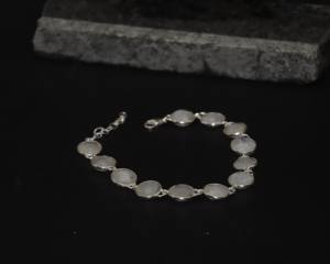 Natural Moonstone <b>Bracelet</b> Handmade Gemstone Beaded <b>Bracelet</b> Adjustable Crystal Jewelry for Women - Product Image 3