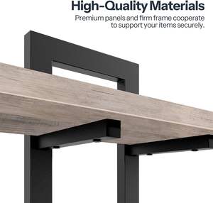 Étagères flottantes, ensemble de 2 étagères murales de 15 pouces, étagères de rangement murales à 2 niveaux, étagères suspendues pour salle de bain, pour salon - Product Image 5