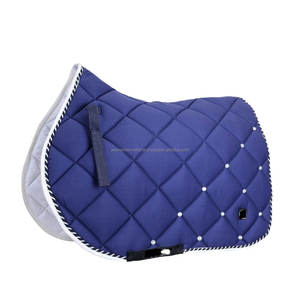 Tapis de selle anglais au design personnalisé Tapis de selle en cristal pour l'équitation et le dressage Tapis de selle en coton pour cheval avec cordon - Product Image 6