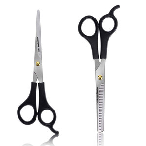 Juego de 2 Tijeras de Acero Inoxidable para Peluquería, para Cortar y Entresacar Cabello, Herramientas de Estilismo para un Corte Preciso - Product Image 1