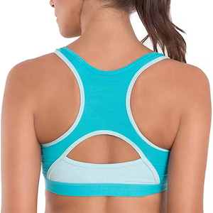 Sujetador Deportivo de Yoga de Alta Calidad, Sin Costuras, de Spandex/Nailon, con Gran Soporte, Transpirable, Reversible, Simple, para Mujer, Talla Grande, para Gimnasio y Fitness - Product Image 3