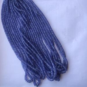 Perles Heishi facettées en Tanzanite bleue naturelle de 3 mm, 5 mm, 7 mm, perles semi-précieuses pour la fabrication de bijoux, fournisseur régulier en gros - Product Image 3