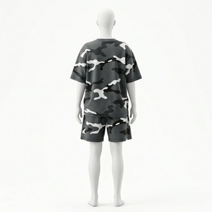 Premium Co Ord T Shirt Shorts <b>Set</b> Custom Private Label Clothing Factory - Product Image 2
