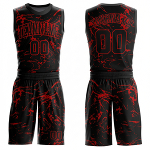 Tenue de basket-ball pour hommes, prix bas, nouveau design, prix de gros, 100% polyester, logo personnalisé, vêtements d'équipe. - Product Image 1