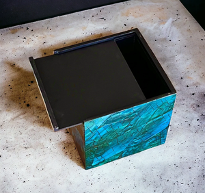 Ocean Blue Tissue <b>Box</b> Cover Shell Inlay Decorative MOP Tissue Holder European Style Eco-friendly Bathroom <b>Vanity</b> Living Room - Product Image 5