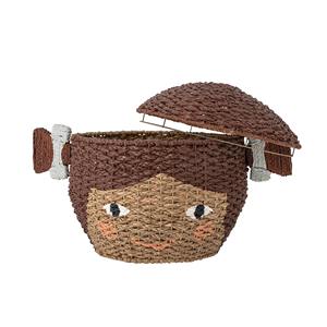 Cute <b>baby</b> face-shaped water hyacinth basket Handmade <b>Storage</b> Basket Wholesale eco-friendly Made in Vietnam - Product Image 2