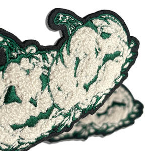 Wholesale Embroidery Patch Custom Chenille Style Fabric Applique for <b>Jackets</b> Shirts Caps Bags Clothing Iron On Sew On Decorative - Product Image 5