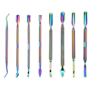 ที่ดันหนังกำพร้าและทำความสะอาดเล็บปลายสองด้าน ทำจากสแตนเลสคุณภาพสูง สำหรับทำเล็บมือและเล็บเท้า ใช้ได้ทุกวัน - Product Image 1