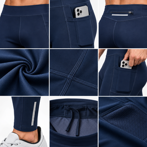 Pantalones de Compresión Deportivos Personalizados para Hombre con Bolsillos, de Alta Elasticidad y Secado Rápido, para Entrenamiento en Gimnasio, Fitness, Marca Privada OEM - Product Image 3