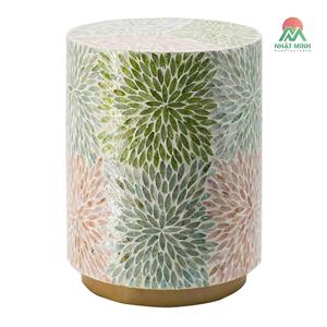 Wholesale modern side/<b>end</b> <b>table</b> with handcrafted seashell/mother-of-pearl inlay for <b>living</b> <b>rooms</b> and home interiors. - Product Image 1