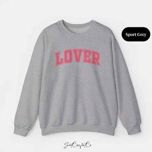 Lover OEM Heavyweight <b>Mock</b> <b>Neck</b> Crew <b>Neck</b> Sweatshirt Women Men Ladies Unisex Chenille Patch Embroidery Pullover - Product Image 6