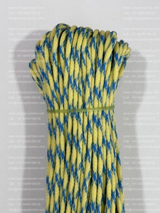 Cuerda de Polipropileno Trenzada Amarilla y Azul de Alta Resistencia para Embalaje, Agrupación y Aplicaciones Comerciales - Product Image 1
