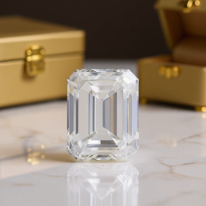 Émeraude cultivée certifiée IGI 7.78 VS1, diamant non monté, polyvalente et élégante - Product Image 3