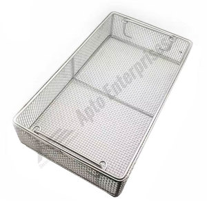 Plateau en treillis métallique en acier inoxydable pour instruments chirurgicaux, conteneur de désinfection pour instruments chirurgicaux, instruments médicaux - Product Image 1
