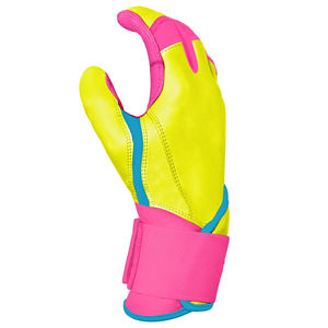 Guantes de bateo de béisbol premium, transpirables, de cuero suave, para adultos y jóvenes, para entrenamiento, competición y práctica LBBG-0011 - Product Image 3