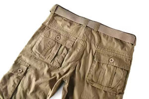 Nouveau design 2025 – Pantalon cargo en coton pour hommes et femmes, camouflage, avec 6 poches, taille mi-haute décontractée - Product Image 3