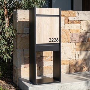 Boîte à colis extérieure en acier galvanisé, autoportante, verrouillable, grande capacité, boîte aux <span class=keywords><strong>lettres</strong></span> pour appartement, vente en gros OEM - Product Image 1