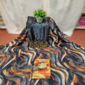 Tela de Voile de Algodón Premium con Estampado Digital Jacquard, Ecológica, para Vestidos de Novia, Estilo Somali Dirac, para Niñas - Product Image 1