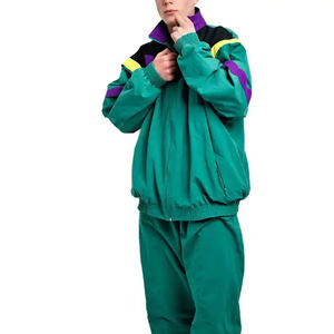 Sublimated Nylon Windbreaker Set Custom Wholesale US Casual Winter Jacket <b>Pants</b> Urban Street Outfit Factory Supplier New <b>Line</b> - Product Image 2