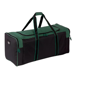 Sac de sport pliable en polyester 600D vert et noir, capacité 50-70L, avec logo personnalisé, multi-poches, pour joueur - Product Image 2
