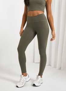 Ropa deportiva para mujer, cintura alta elástica, LICRA transpirable/nailon, mallas sólidas para Yoga, gimnasio, Fitness, pantalón de Yoga - Product Image 4