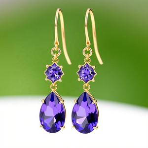 Nuevos Aretes Diseño 2025 con Plata de Ley 925 y Baño de Oro de 18K para Mujer - Product Image 5