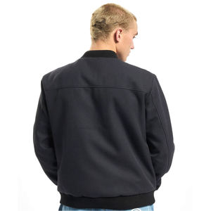 <b>MEN'S</b> CASUAL DARK GREY BOMBER <b>JACKET</b> <b>LIGHTWEIGHT</b> ZIP UP CHEST SEAM STREETWEAR FLIGHT OUTERWEAR COAT FOR <b>MEN</b> - Product Image 6