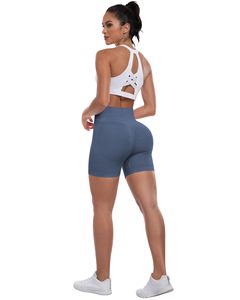 Women Biker Shorts Workout Gym Shorts High Waisted Tummy Control Butt Lifting Running Sports Yoga <b>Booty</b> Scrunch Butt Shorts - Product Image 2