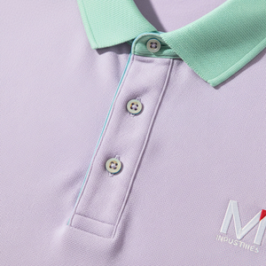 Chemise Homme Style Vintage en Tissu Tricoté Toile Unie Respirante à Manches Courtes avec Broderie Logo Personnalisé Rétro Business - Product Image 5