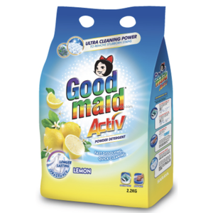 Lessive en poudre Goodmaid Active au citron 2,2 kg, fabriquée en Malaisie, pour machine et lavage à la main, achat en gros, marché d'exportation international - Product Image 1