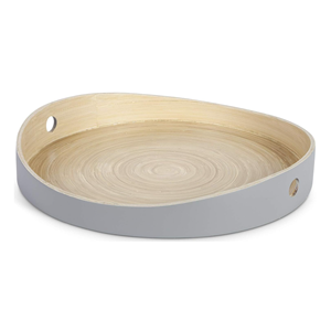 Ensemble de plateaux de service en bambou filé pastel, faits à la main, pour la cuisine et la décoration intérieure, plateaux alimentaires écologiques du Vietnam en gros - Product Image 2