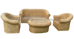 Eco-Friendly Ecowoodies Villa Living Room Bamboo Dining Sofa Set 3+1+1 Seater Center Table Modular Storage Modern Design Outdoor - Product Image 4
