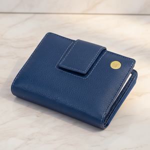 WRIZA Lavender Genuine Leather <b>RFID</b> <b>Wallet</b> for Women | Compact Purse with 9 Card Slots & Secure Closure - Product Image 2