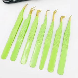 Pinces à cils personnalisées couleur sur mesure, emballage personnalisé pour boîte de pinces à cils, pinces à cils volume à pointe en fibre marque privée - Product Image 6