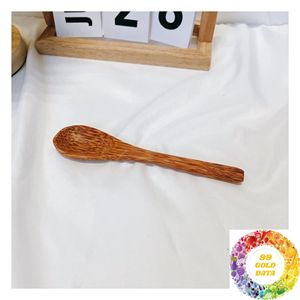 Cuchara de Madera de Coco Hecha a Mano para Sal, Especias, Condimentos, Salsas, Arroz, Postres y Uso Diario en la Cocina - Product Image 4