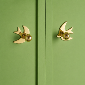 Handcrafted Green and White Ceramic <b>Cabinet</b> <b>Knob</b> Decorative Drawer Pull Wardrobe Door Handle Vintage Furniture Hardware - Product Image 4