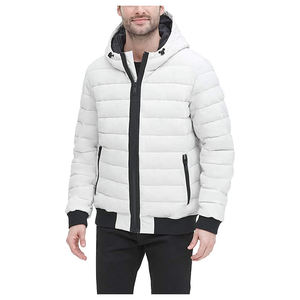 Latest Quality Men's Water-Resistant Reversible Eco-Friendly Breathable Quilted Puffer <b>Jacket</b> <b>Winter</b> Warm Puffy Front Logo - Product Image 2