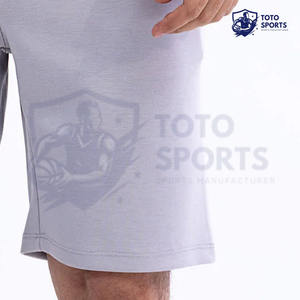 Short pour homme gris, doux, respirant, léger, de haute qualité, confortable, coupe ajustée, très vendu, élastique, vêtements de fitness, logo personnalisé - Product Image 6