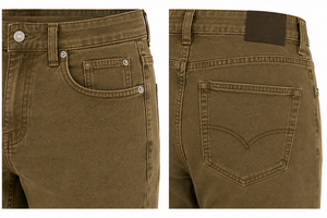 Ahint Industries – Jean en denim pour homme, coupe slim, taille mi-haute, bleu vintage, décontracté, hiver, respirant, vente en gros - Product Image 5