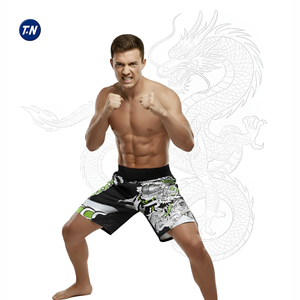 Ensemble de shorts MMA confortables de haute qualité UPF50 en polyester imprimé par transfert thermique, conception ergonomique Dragon - Product Image 6