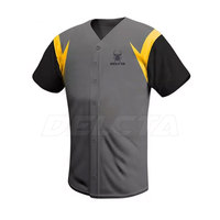 Uniforme de baseball 100% polyester léger, matériau durable, uniforme de baseball confortable