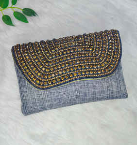 Aheli lujo hecho a mano noche embragues para mujeres boda india nupcial monederos bordado al por mayor artesanías de lujo fiestas de boda - Product Image 6