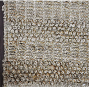 Tapis en jute naturelle tressé à la main, design festonné, style bohème, pour chambre, salon, hôtel, bureau, tapis commercial - Product Image 1