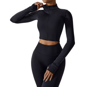 Conjunto de Yoga de Secado Rápido para Mujer, 3 Piezas, Ropa Deportiva Transpirable, Leggings de Compresión, Ropa Deportiva OEM - Product Image 5