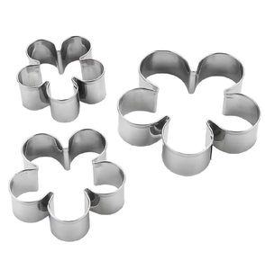 Emporte-pièces en acier inoxydable pour biscuits de Noël et de Pâques, pour enfants, pour des biscuits créatifs en forme de fleurs - Product Image 1