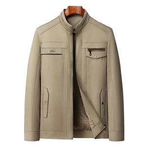 Chaquetas para hombre, chaquetas para hombre, chaqueta para hombre cálida a prueba de viento primavera y otoño chaqueta de cuero informal para hombre - Product Image 1