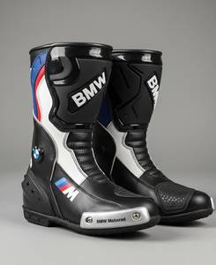 Bottes de moto pour homme en cuir véritable noir, fermeture éclair, résistantes à l'abrasion, mi-mollet, doublure en peluche, semelle extérieure en caoutchouc, toutes saisons - Product Image 1