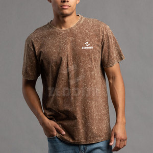 Camiseta de Manga Corta con Lavado Ácido, Estilo Nuevo, Personalizada, Precio Económico, Fabricante de Camisetas con Lavado Ácido - Product Image 2